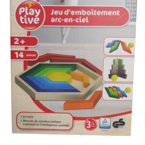 Puzzle lemn hexagon