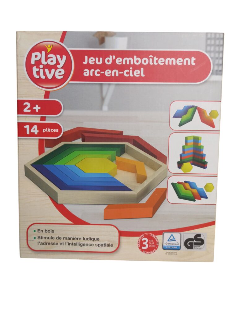 Puzzle lemn hexagon